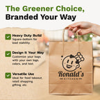 Granvia Kraft Paper Gift Bags with Handles, Holds 13.8L
