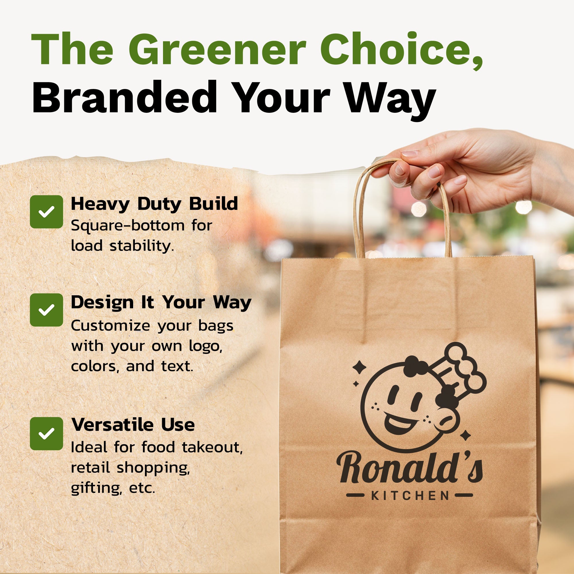 Nobelle Kraft Paper Gift Bags with Handles, Holds 10.5L