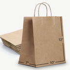Granvia Kraft Paper Gift Bags with Handles, Holds 13.8L