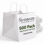 Sienna Kraft Paper Gift Bags with Handles, Holds 20.3L