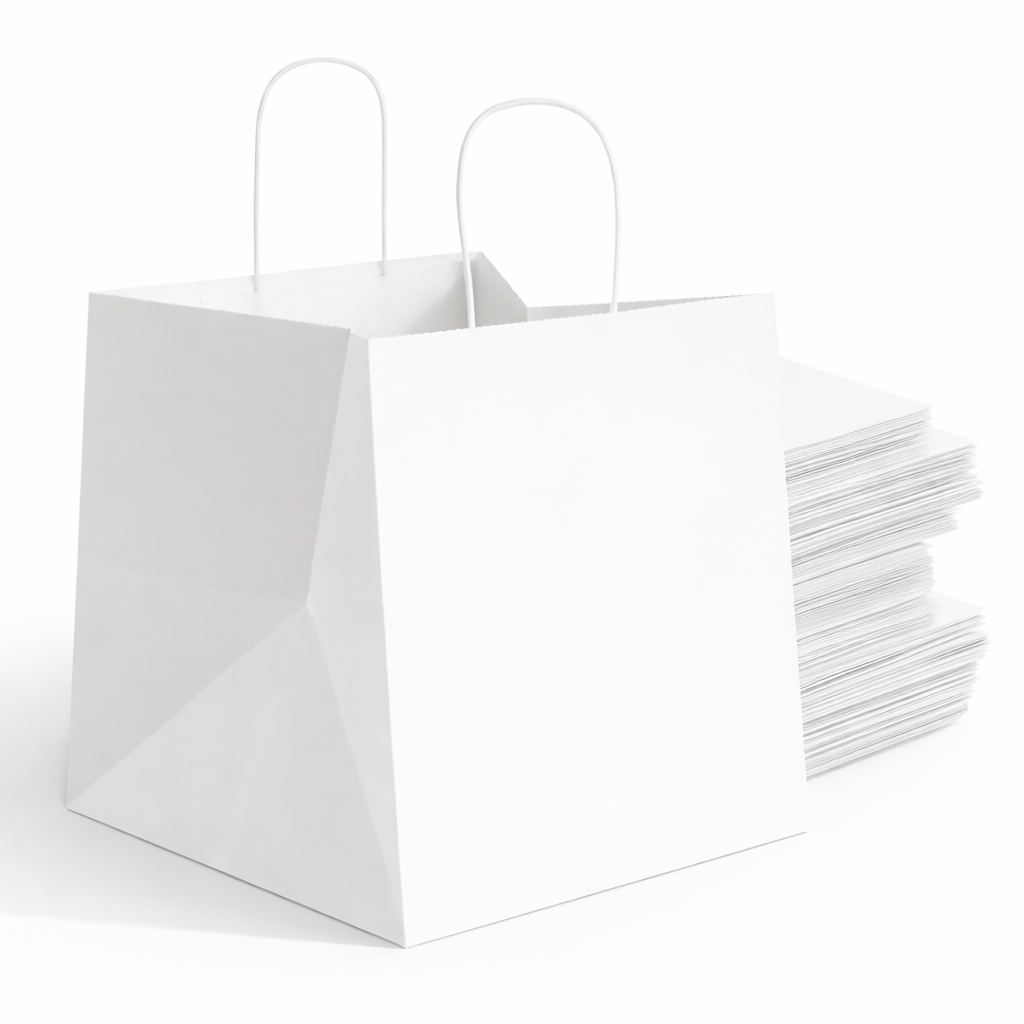 Sienna Kraft Paper Gift Bags with Handles, Holds 20.3L